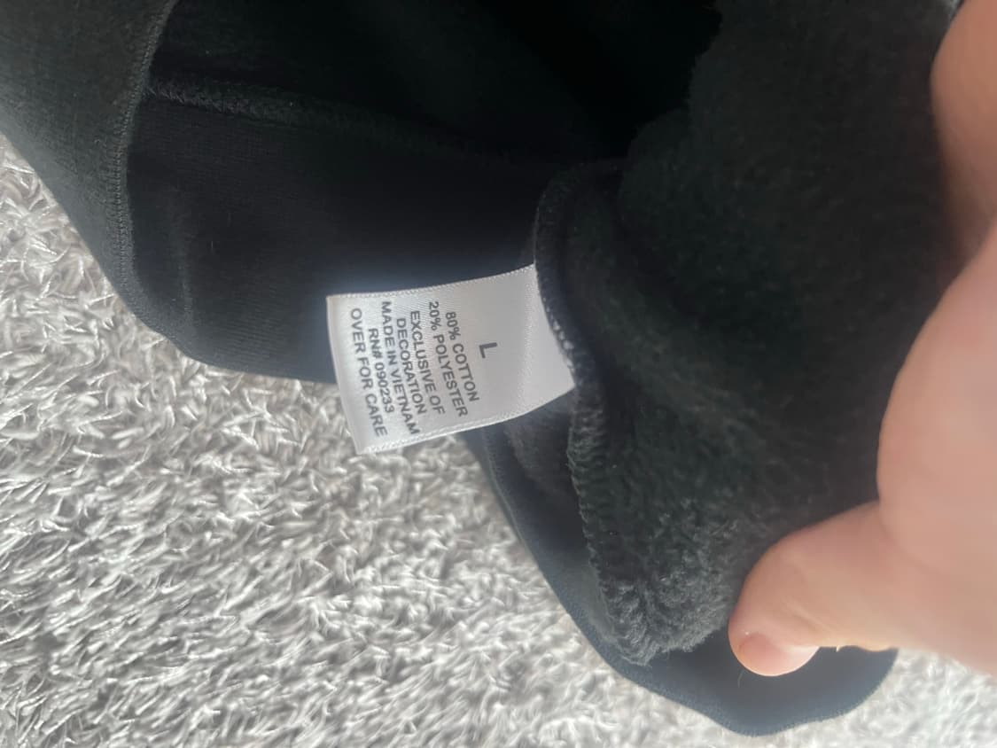 피오갓 에센셜 후드티 검정 L 상품이미지5