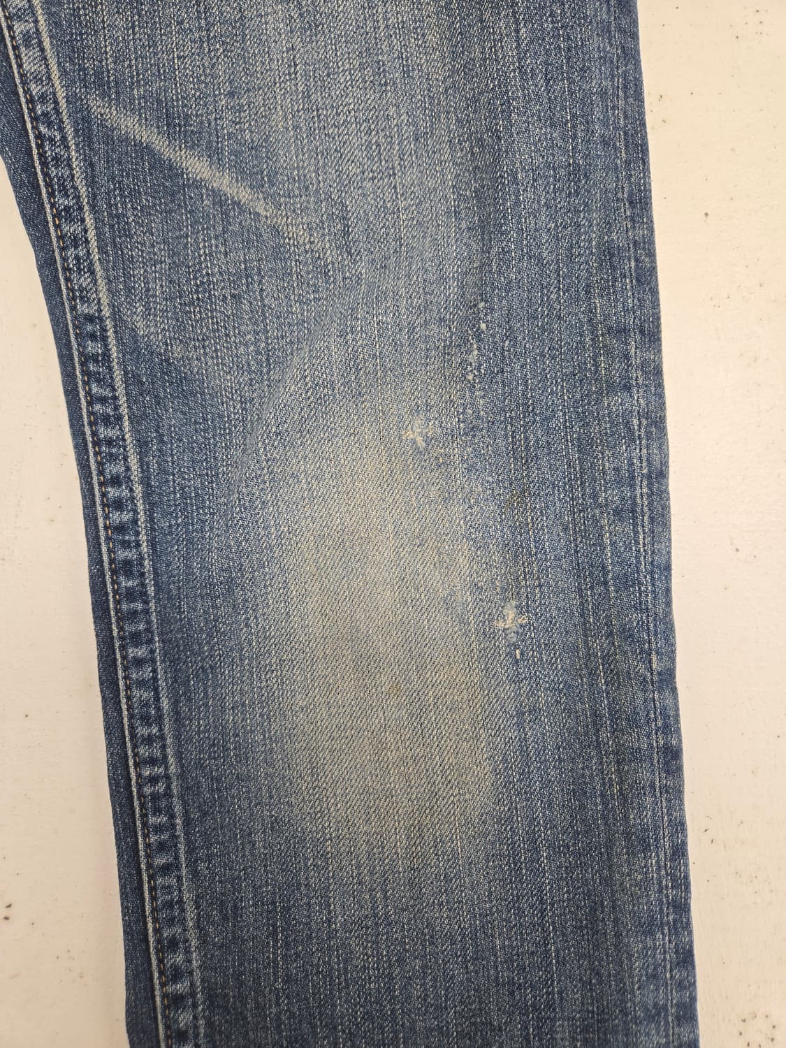 히스테릭 글래머 데님 부츠컷 청바지 데미지진 상품이미지4