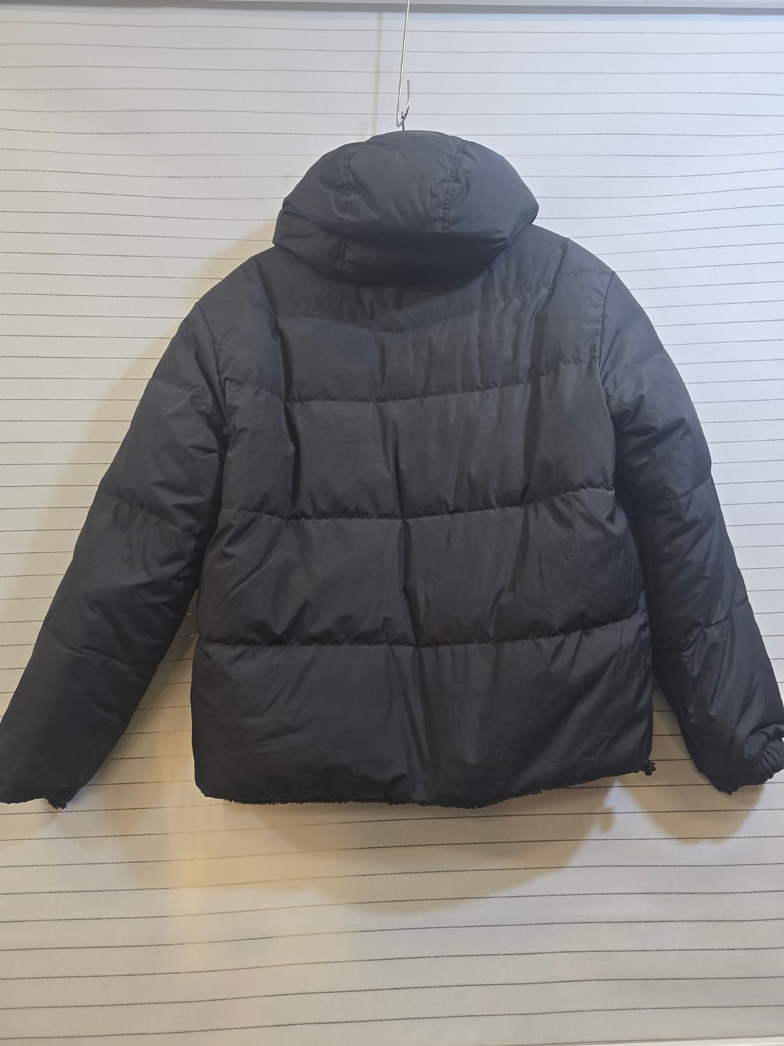 내셔널지오그래픽 블랙 후드 양면 패딩 점퍼 상품이미지10