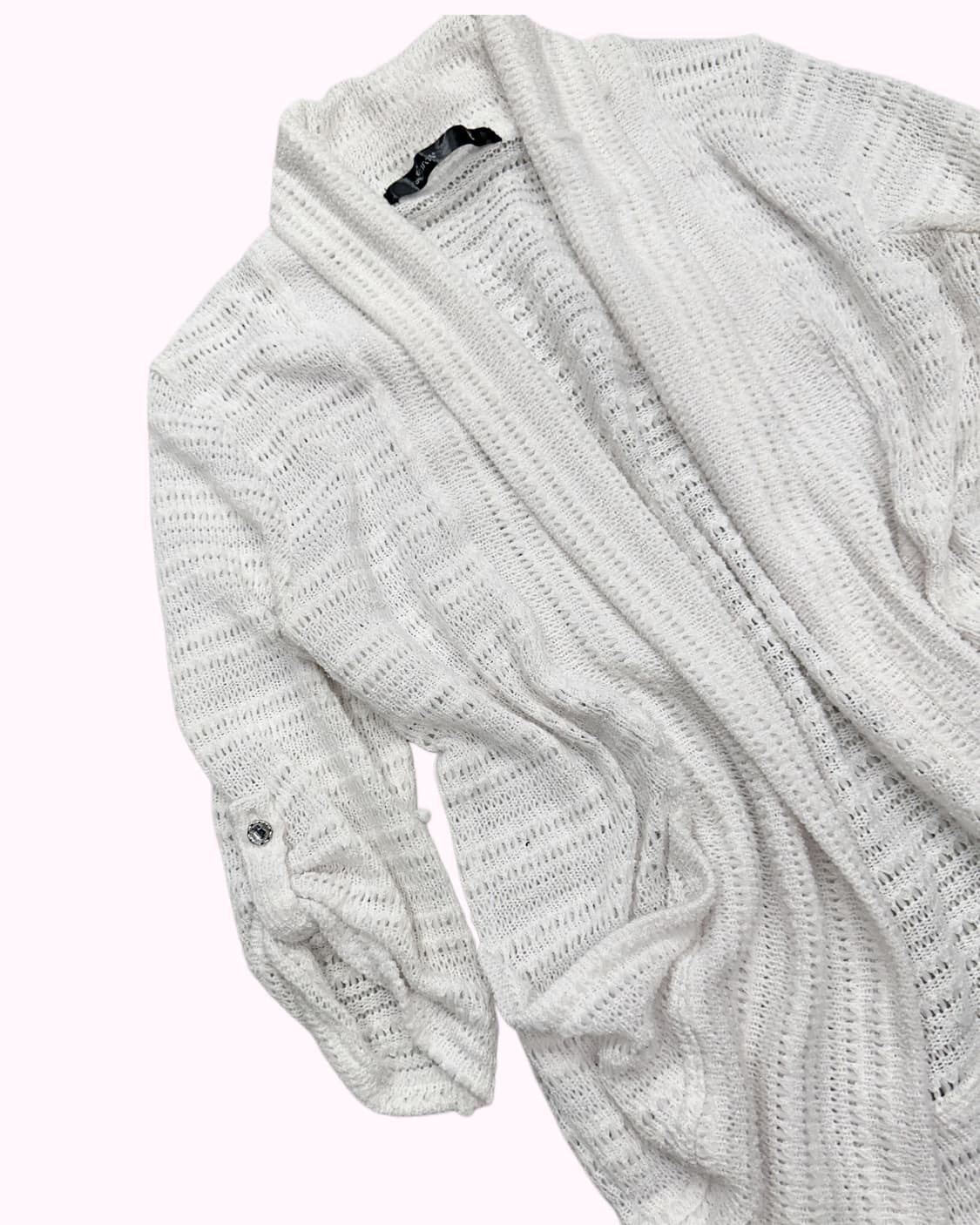 glitter white showl cardigan 상품이미지2