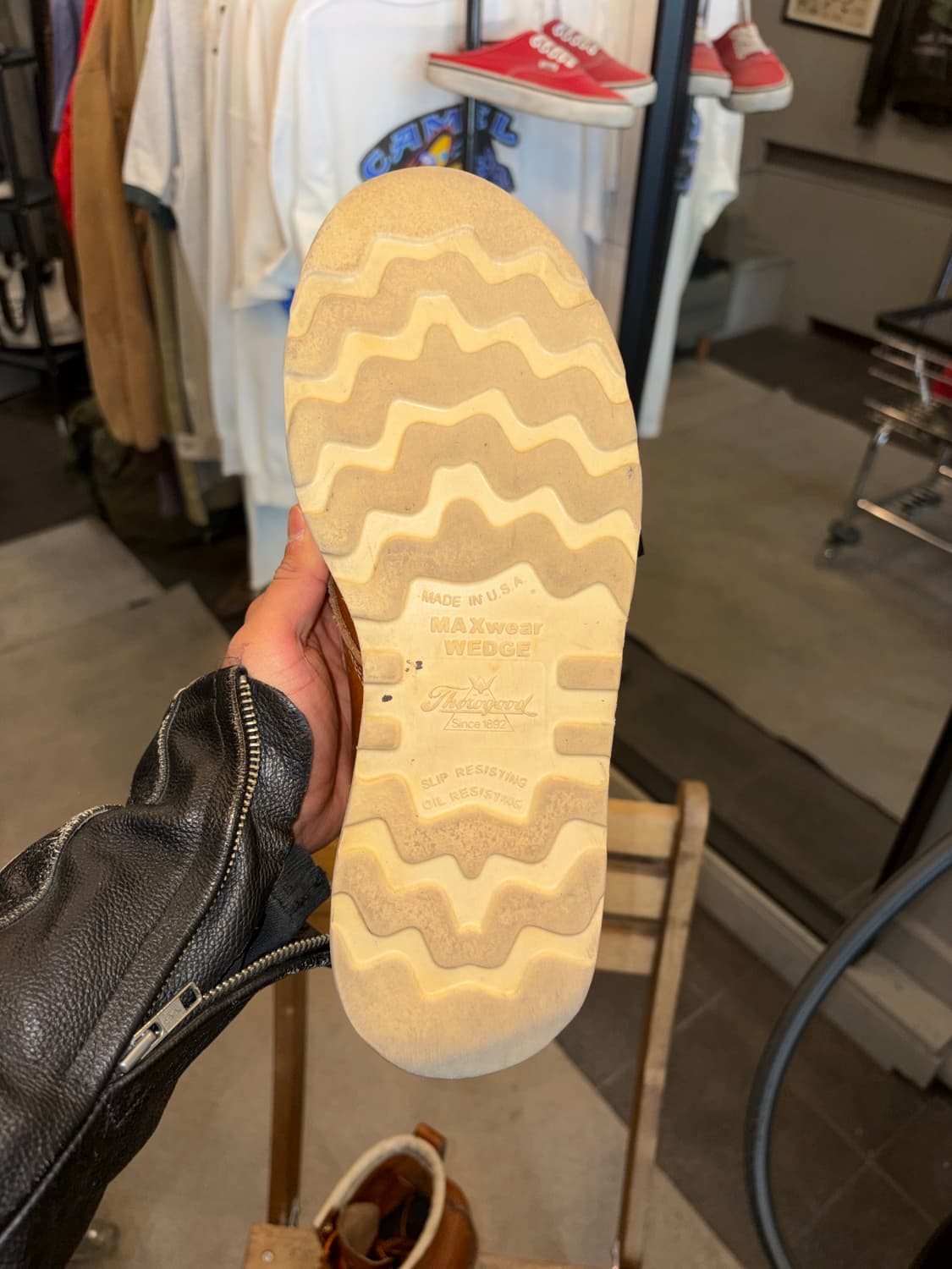 Thorogood USA plain moc toe leather boot 상품이미지10