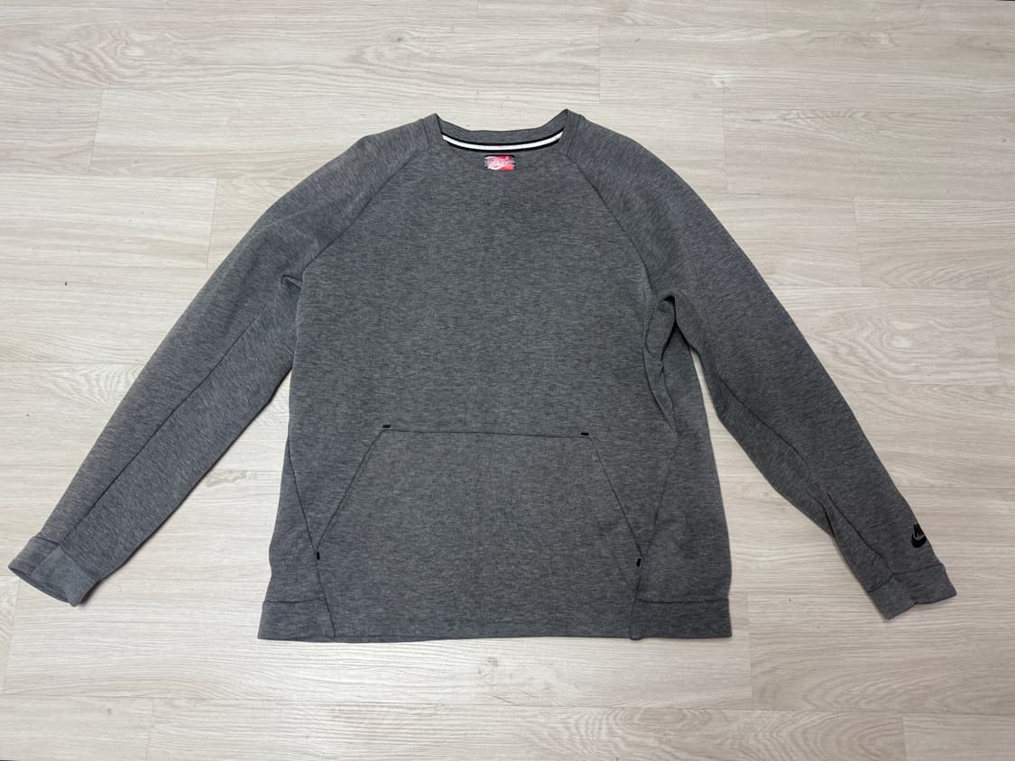 [XL] 나이키 테크 플리스 기모 맨투맨 그레이 상품이미지1