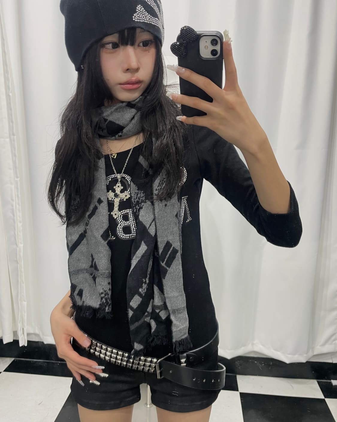 🎸블랙&그레이 머플러🎸 상품이미지2