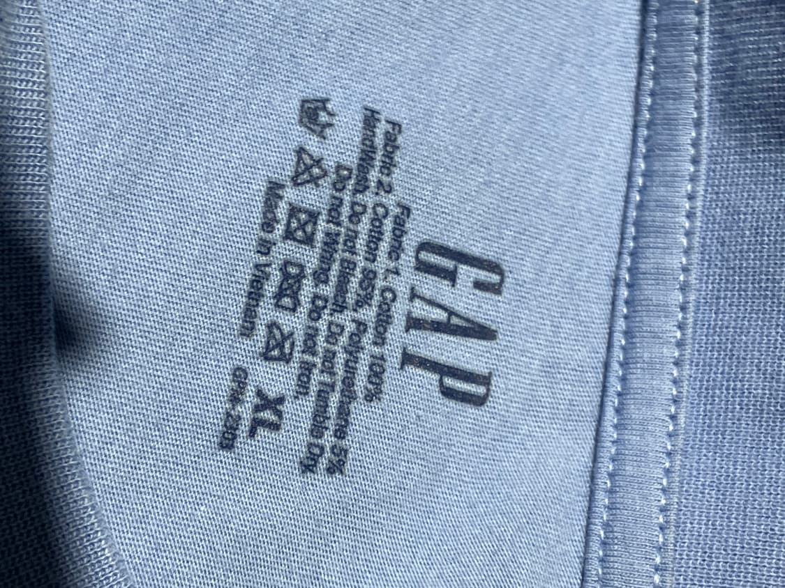 GAP 스카이블루 로고 반팔 티셔츠 XL  상품이미지3