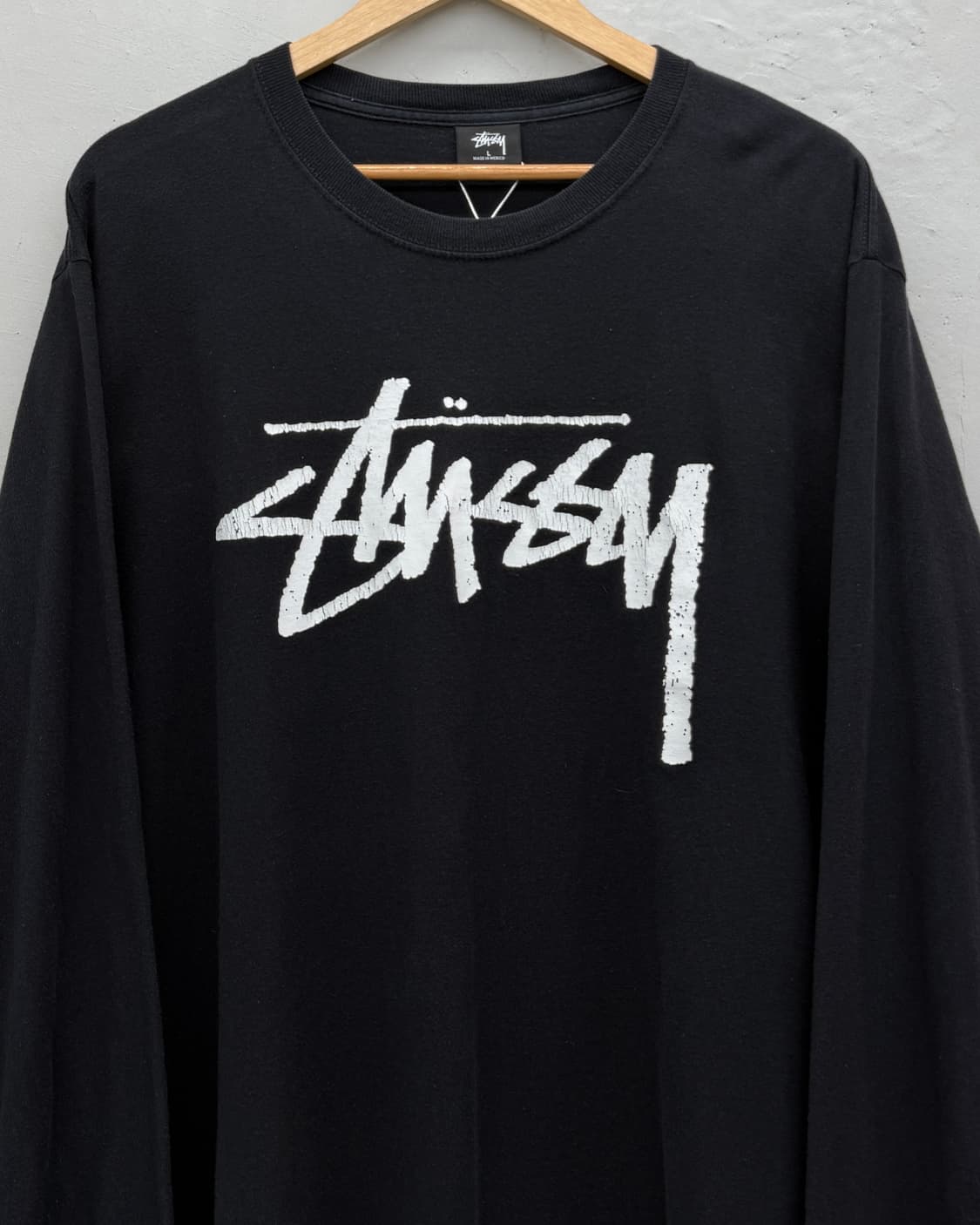 Stussy 빅 스탁로고 롱슬리브 티셔츠 상품이미지2