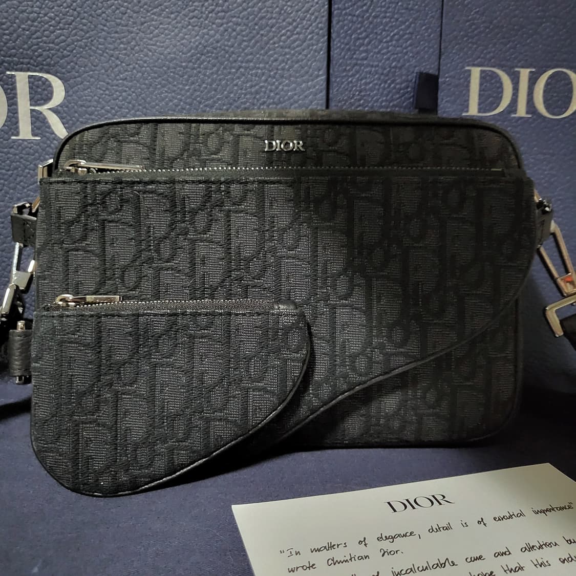 [인보이스/풀구성] 디올 오블리크 새들 트리플 크로스백 메신저백  상품이미지1