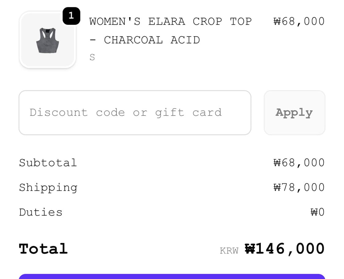 Syna world WOMEN'S ELARA CROP TOP  상품이미지2