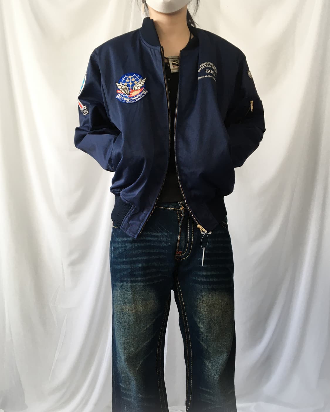 Patch point flight jacket 상품이미지6