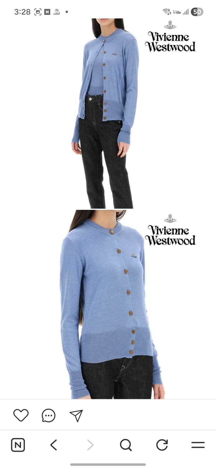 비비안웨스트우드 베아 실크 가디건 상품이미지9