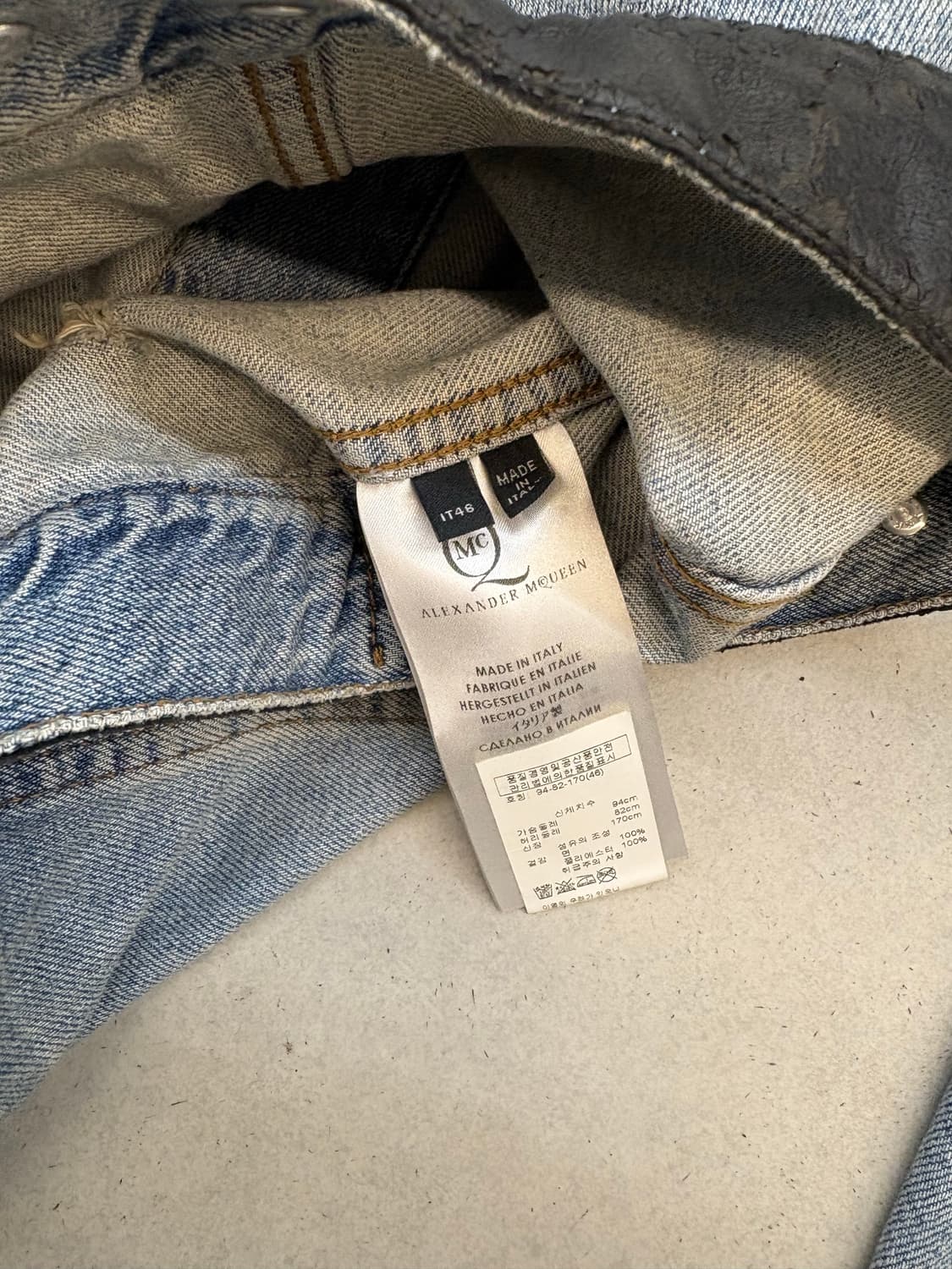 알렉산더맥퀸 패치워크 데님자켓 상품이미지8