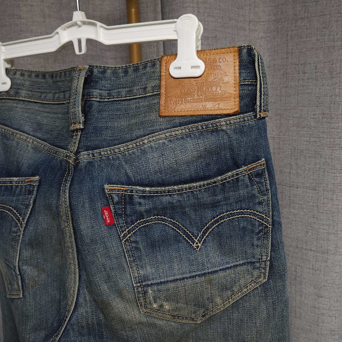 30 ) 리바이스 523 커스텀 빈티지 패치 스트레이트 청바지 상품이미지5