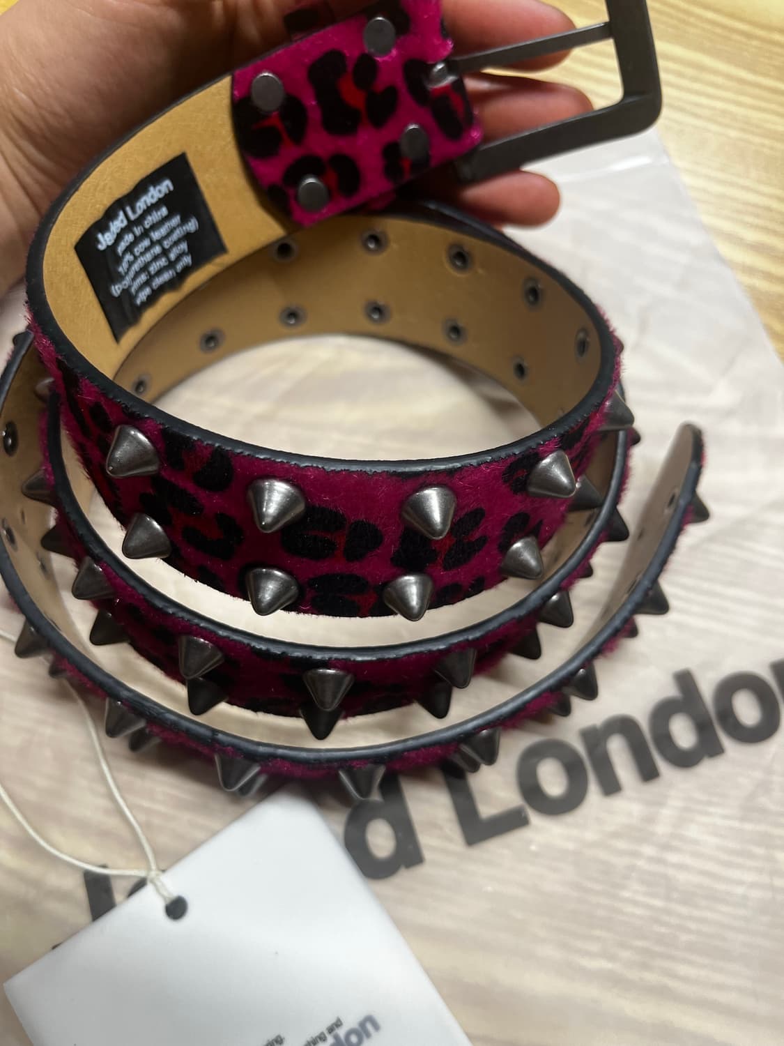Jaded London Pink Panther studded belt 상품이미지5