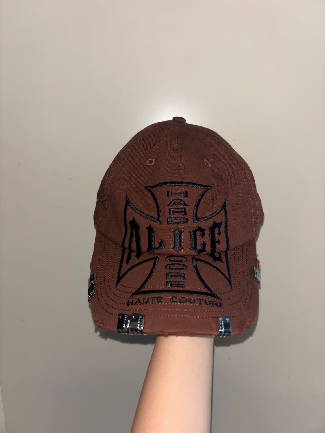 Alice hollywood moto couture cap (brown) 상품이미지1