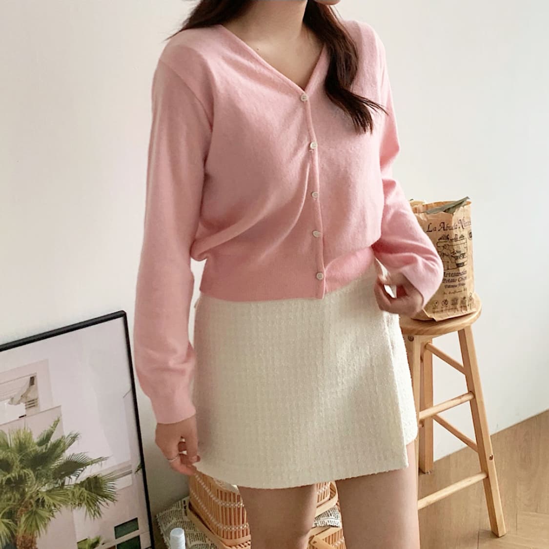 언유즈얼마켓(unum) 니트가디건 프리사이즈 새상품 상품이미지1