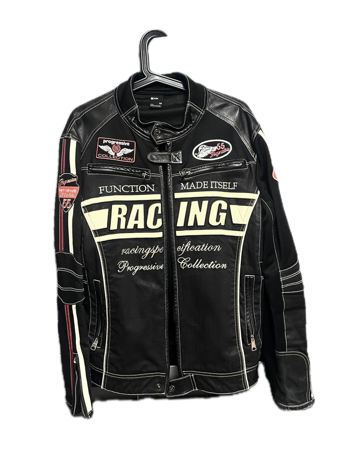빈티지 레더 레이싱 자켓 상품이미지1
