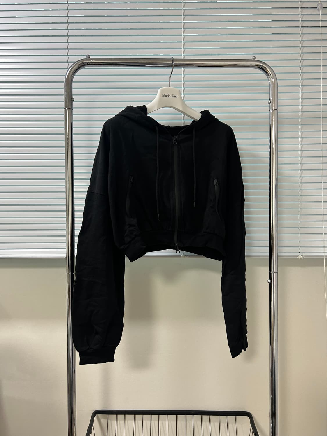 leey Chain Logo ZIP-UP Hoodie Black 상품이미지2