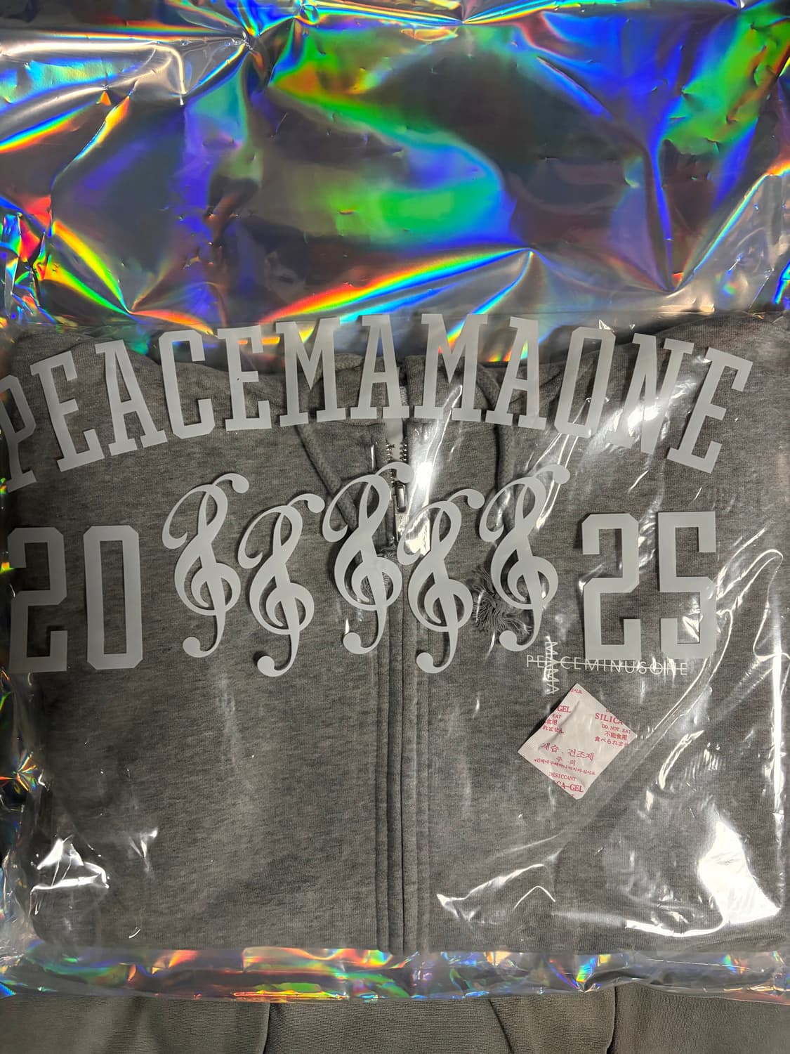 [L]피스마이너스원 마마 집업 후드 그레이 상품이미지3