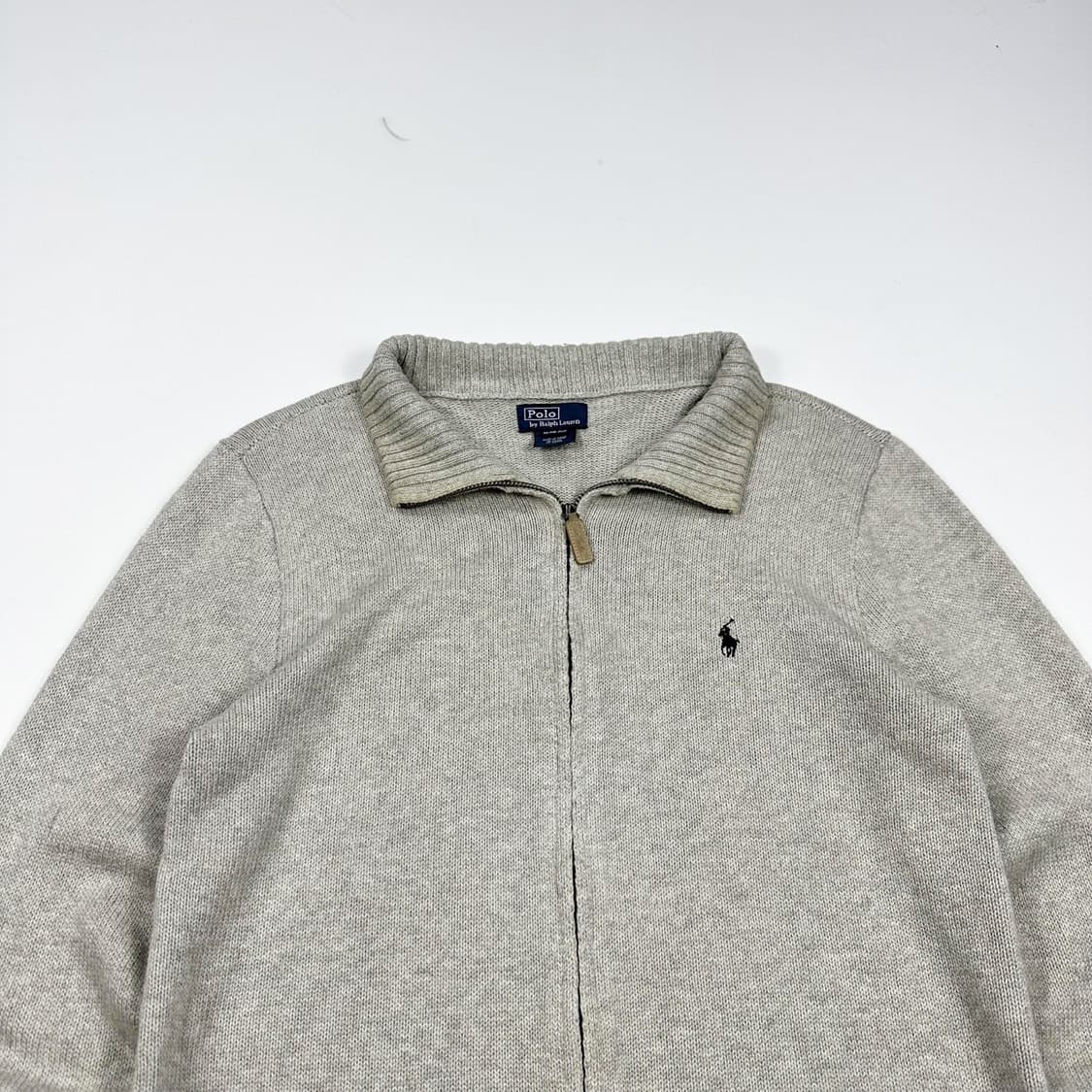 폴로 랄프로렌 포니 걸즈 그레이 니트 집업 (실측 M 여성추천) 상품이미지1