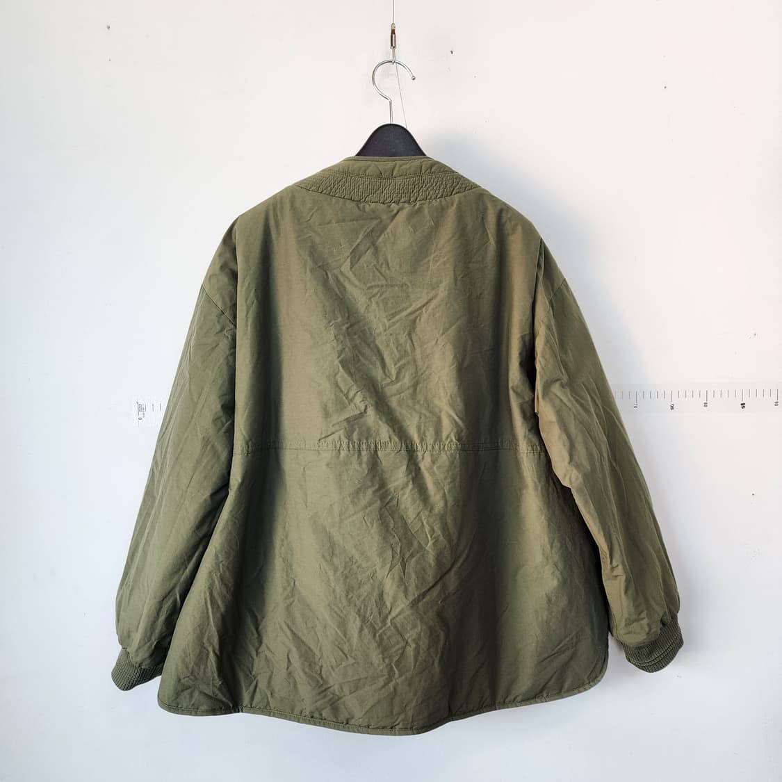 베네통 리버시블 카키색 숏 패딩 점퍼 상품이미지4