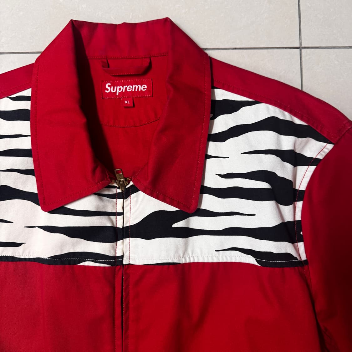 슈프림 13ss 개러지 자켓 레드 XL 상품이미지2