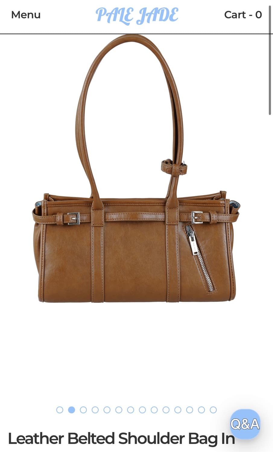 페일제이드 브라운 가방 미윳 프리따 착용 상품이미지4