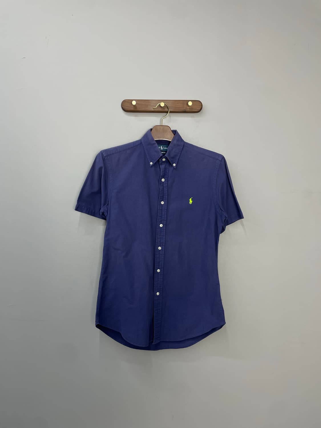 폴로 랄프로렌 솔리드 퍼플 반팔 셔츠 H1489 상품이미지2