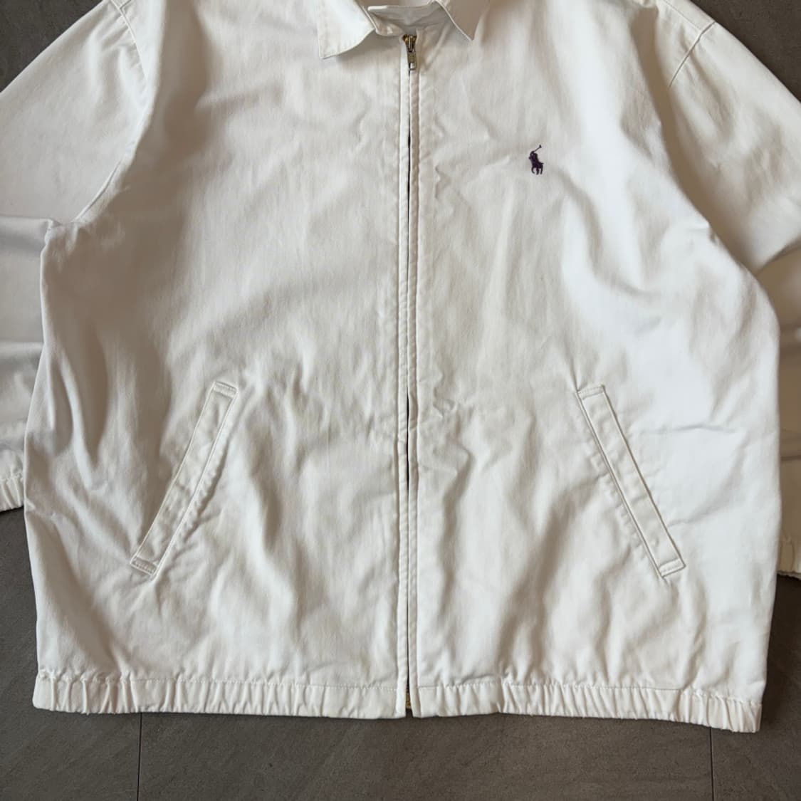 91년 신한 제조 폴로 화이트 스윙톱 자켓 상품이미지4