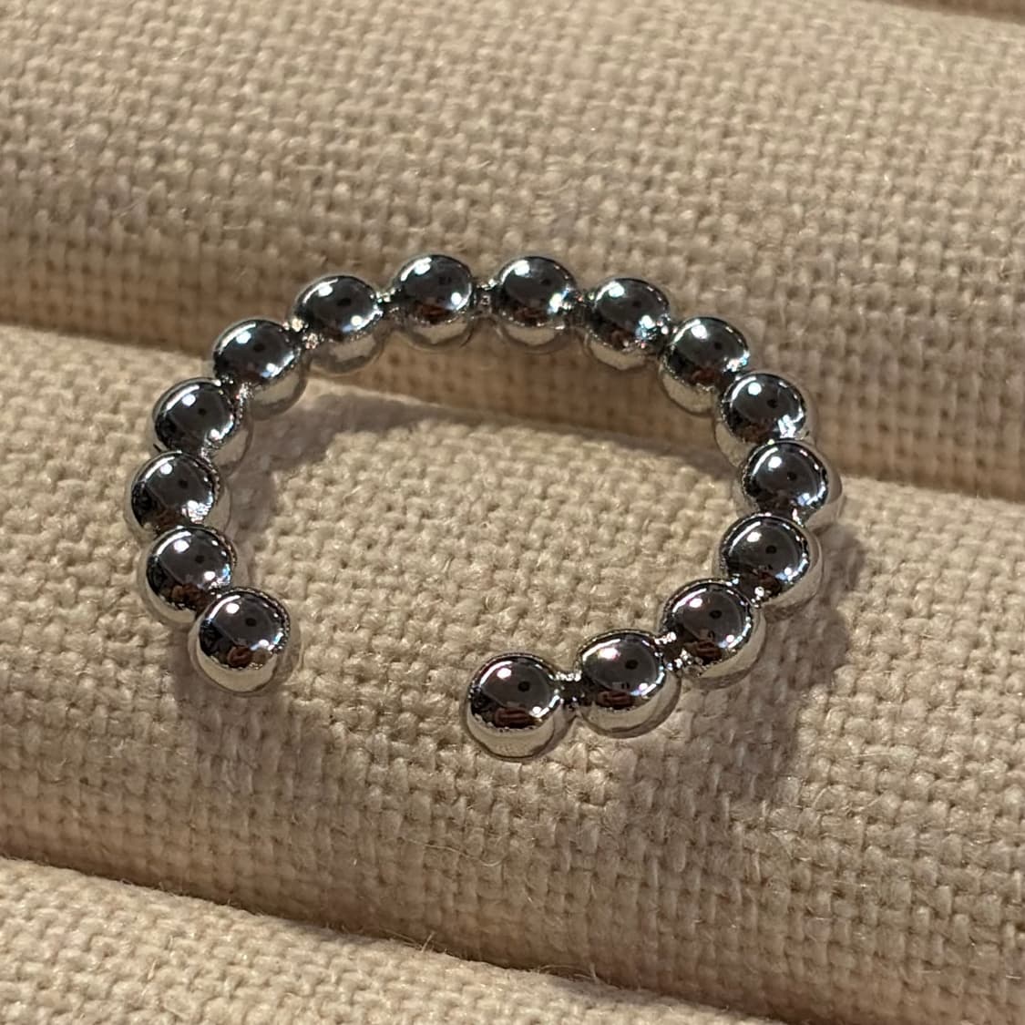 새상품 여성 신주 구슬 오픈링 반지  상품이미지4