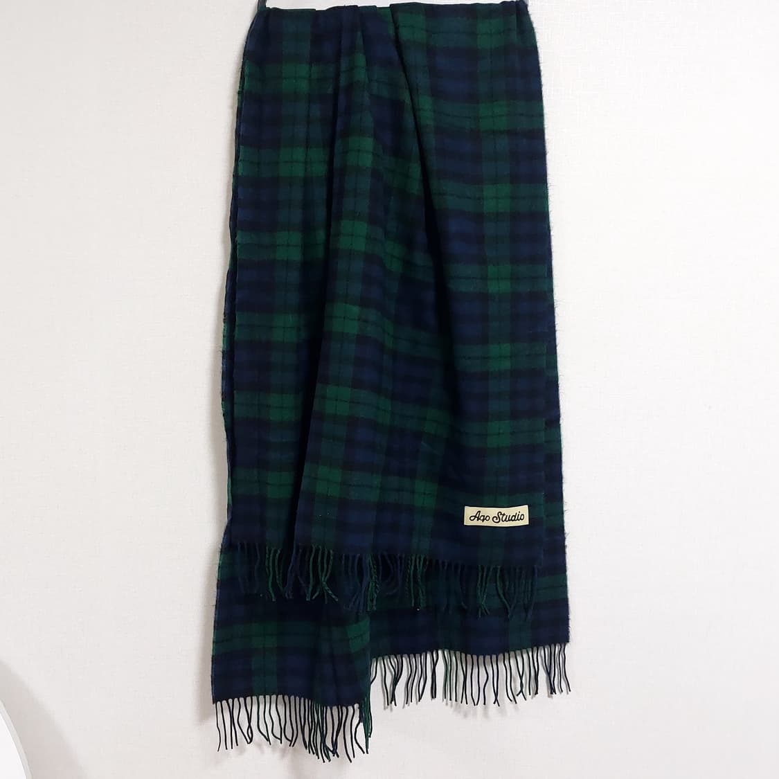 아코스튜디오스페이스 숄스타일 빅사이즈 베이직 체크 머플러 상품이미지2