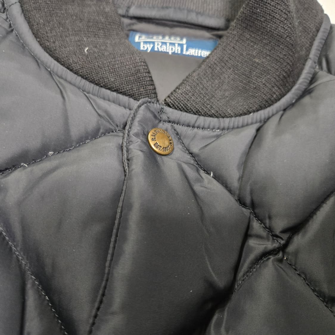 XL 폴로랄프로렌 다이아몬드 퀄팅 거위털 구스다운 자켓 블랙 상품이미지4