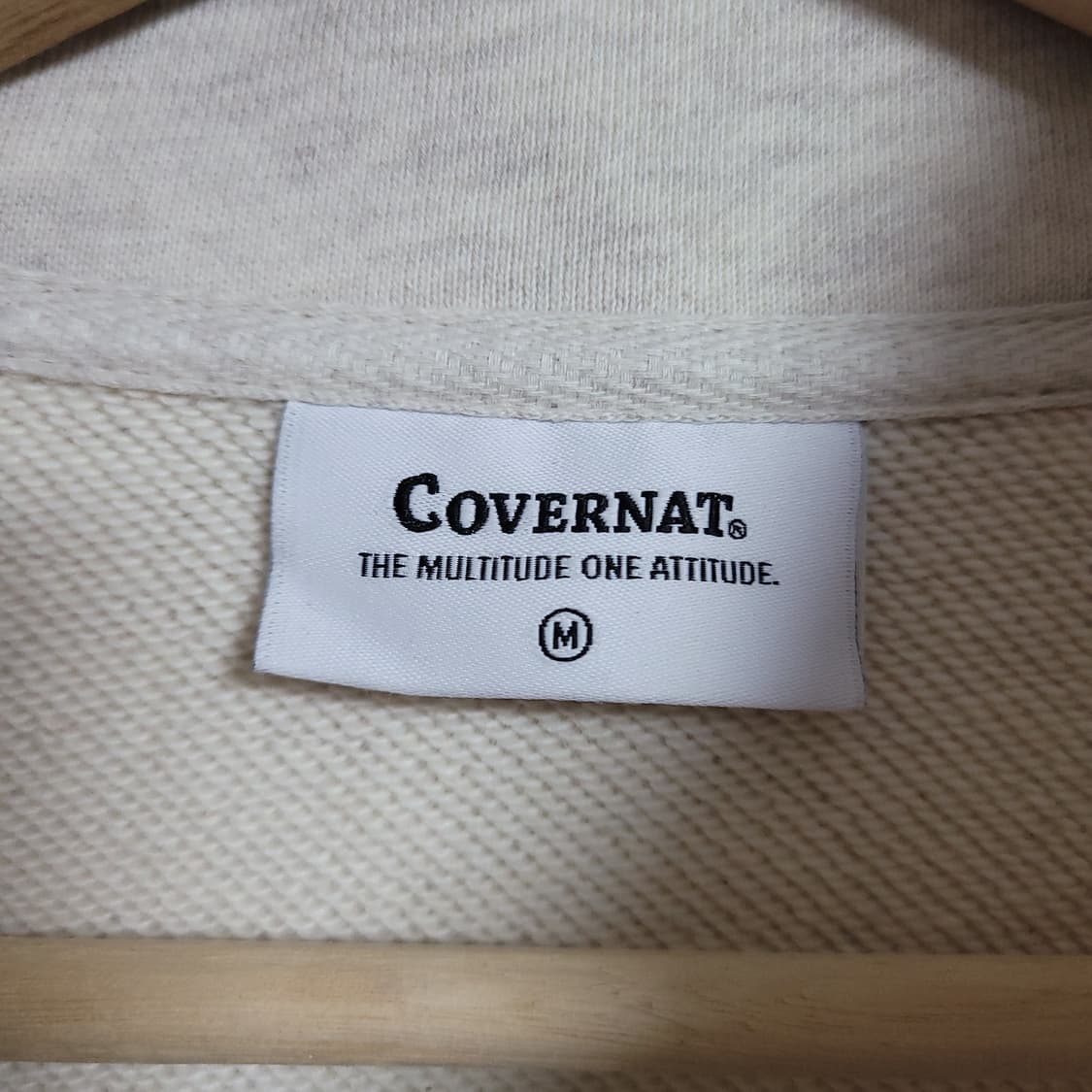 (M) COVERNAT 커버낫 C 로고 하프집업 맨투맨 상품이미지2