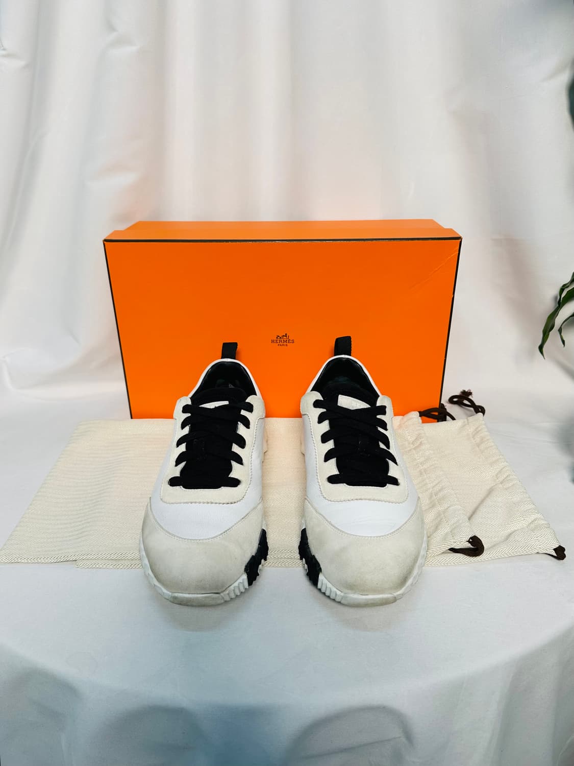 (41) 에르메스 바운싱 스니커즈 고트스킨 상품이미지5