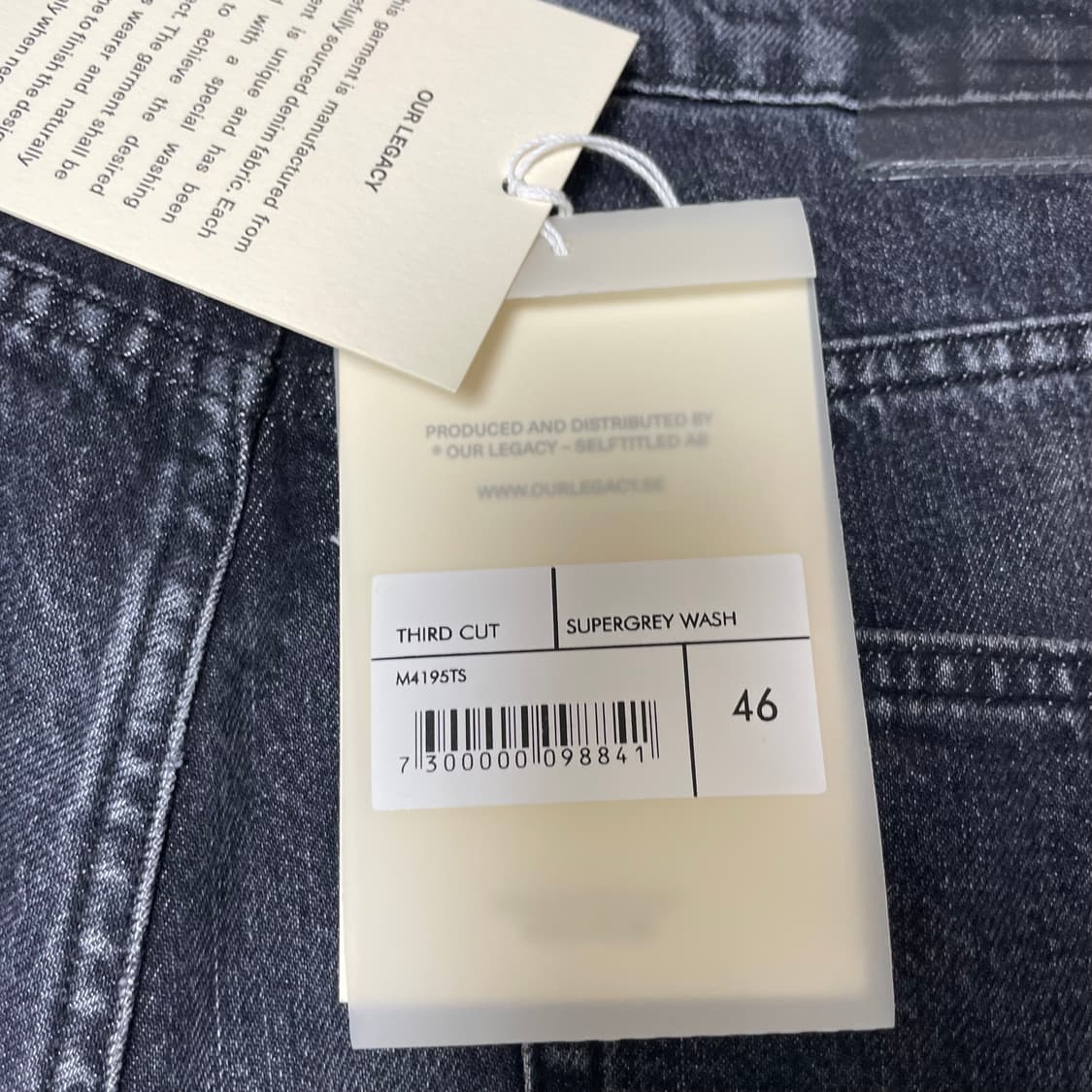 아워레가시 워시드 그레이 진 써드컷 46 상품이미지7