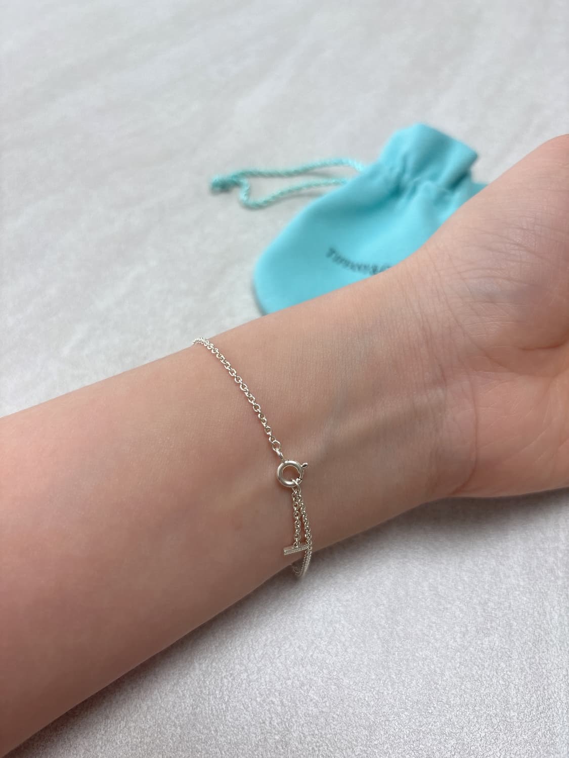 티파니 T 스마일 실버 팔찌 스몰 상품이미지2