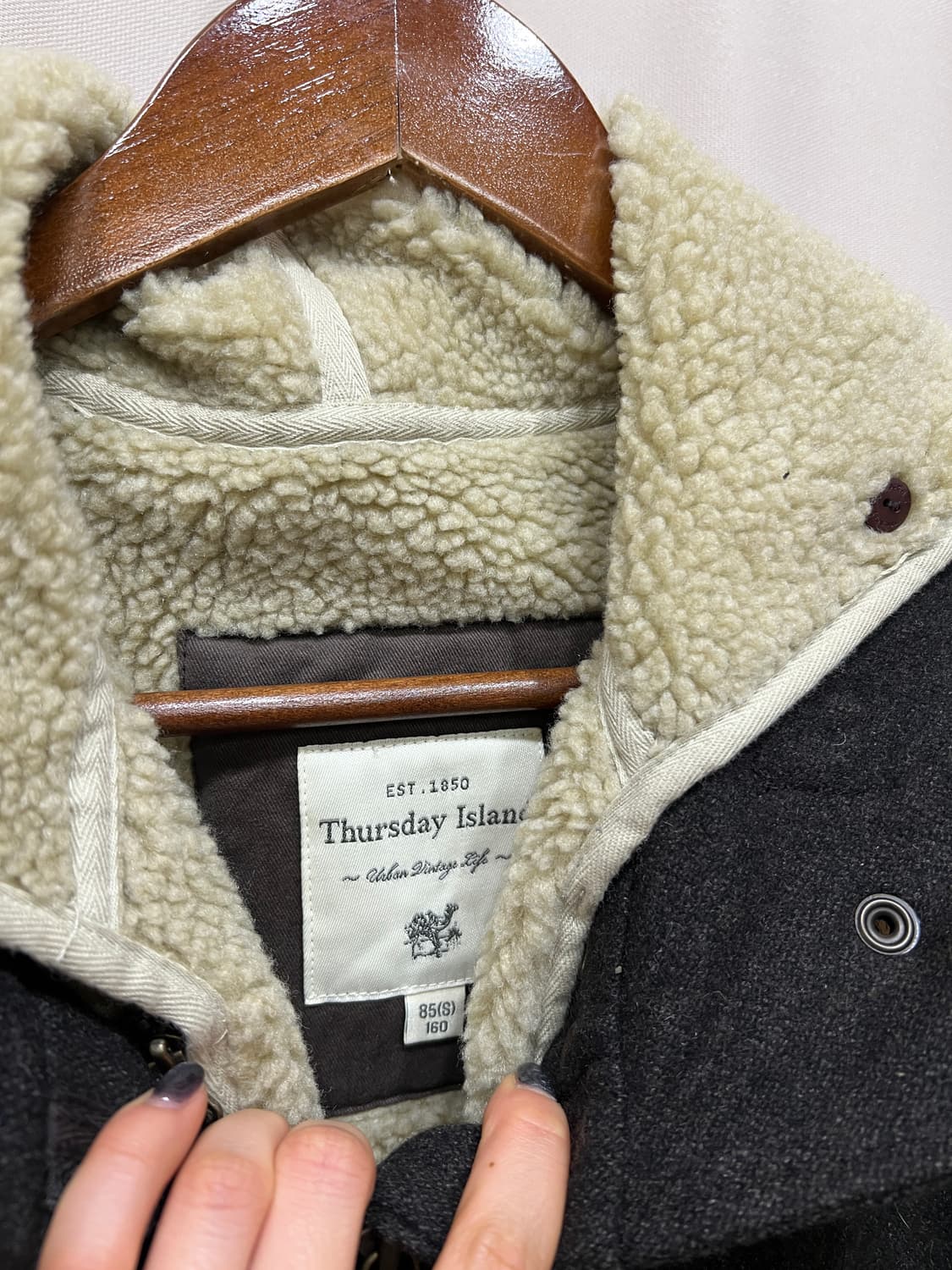 써스데이아일랜드 여성 모직 판쵸 자켓 상품이미지5