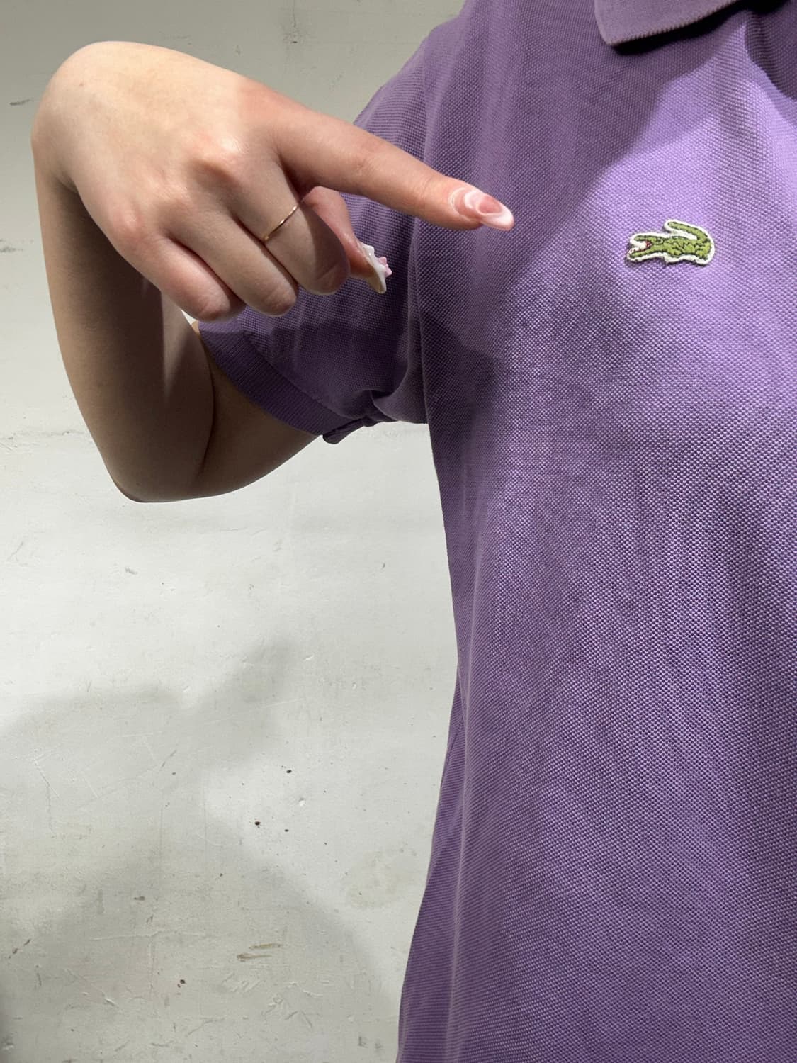 라코스테 퍼플 카라 반발티 상품이미지4