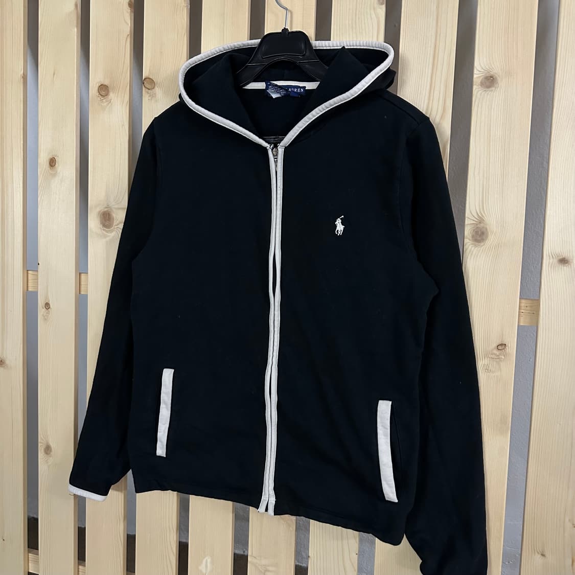(S) 폴로 랄프로렌 블랙 후드 집업 상품이미지2