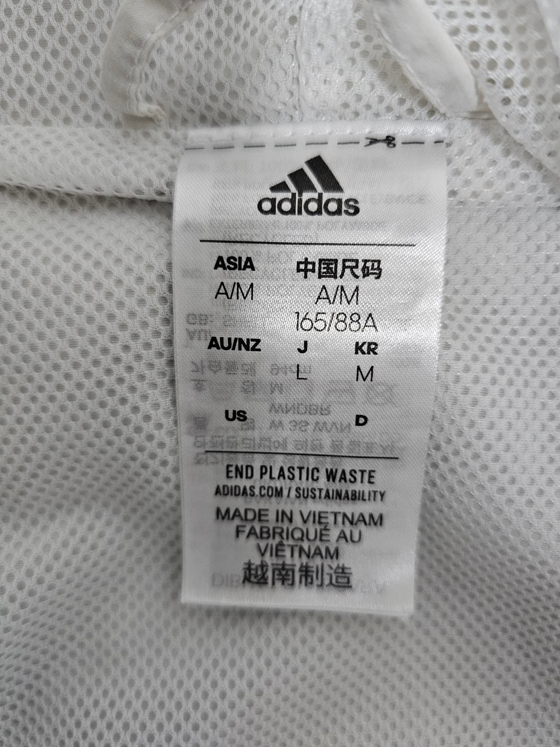 아디다스 여성 크롭 바람막이 M 상품이미지3