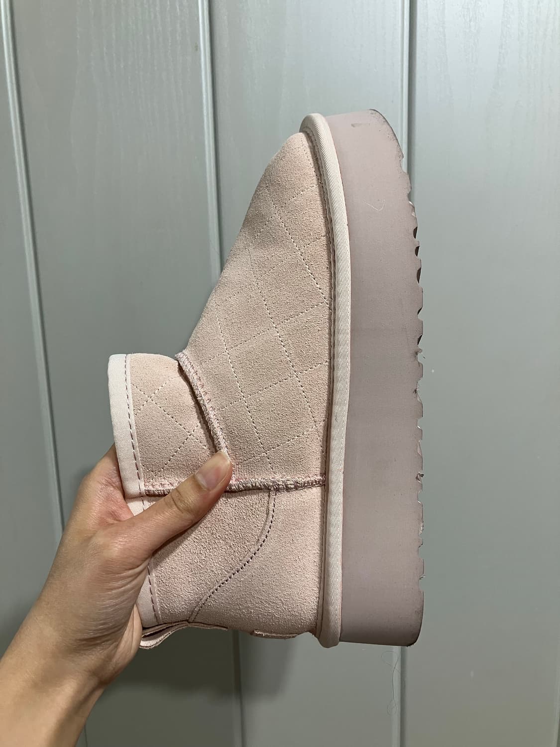 클리시어 슈가 크러쉬 퀼티드 퍼 어그 부츠 상품이미지7