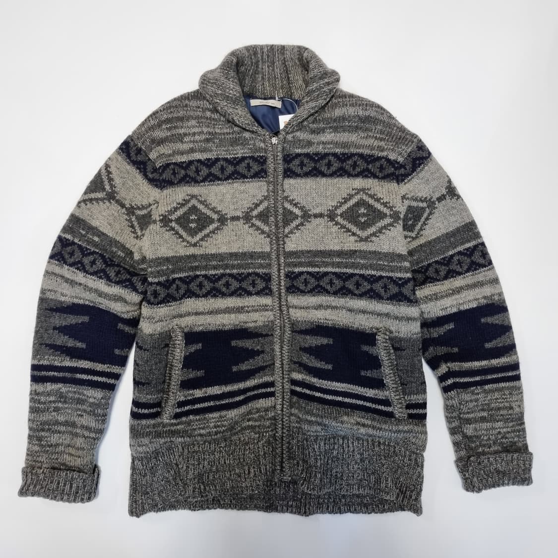 Cricket 재팬 코위찬 울 니트 집업 상품이미지1