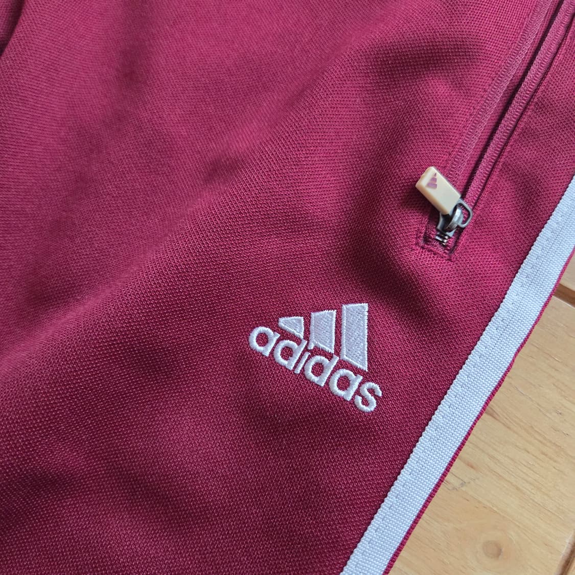 100 아디다스 삼선 트레이닝 팬츠 버건디 바지185 상품이미지2