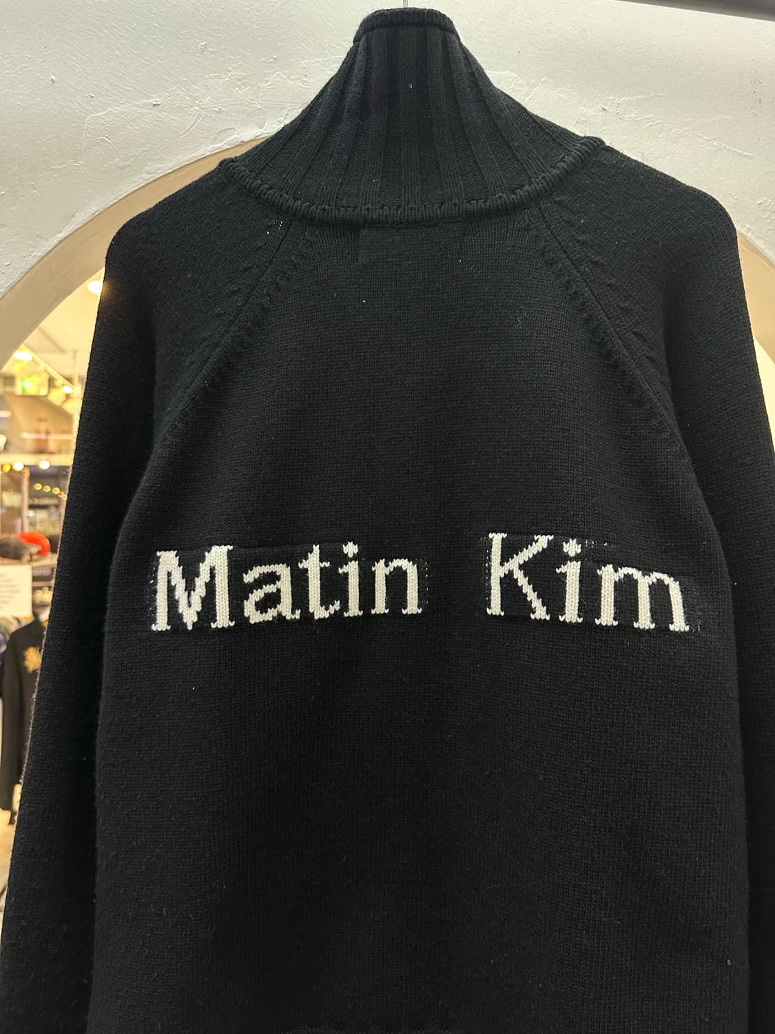 마뗑킴 빅로고 니트집업 상품이미지2