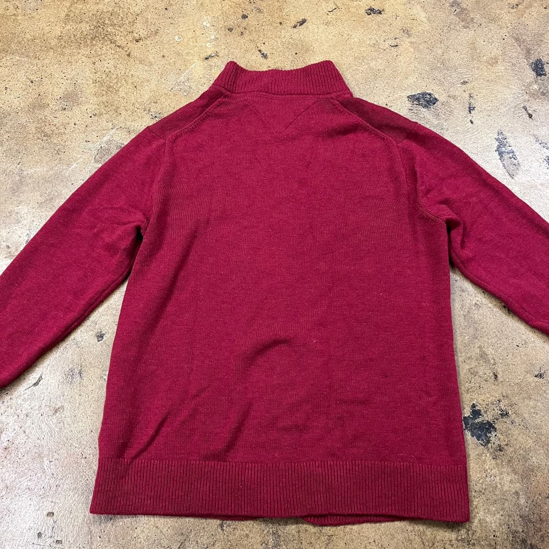 타미힐피거 버건디 레드 니트 집업  상품이미지4
