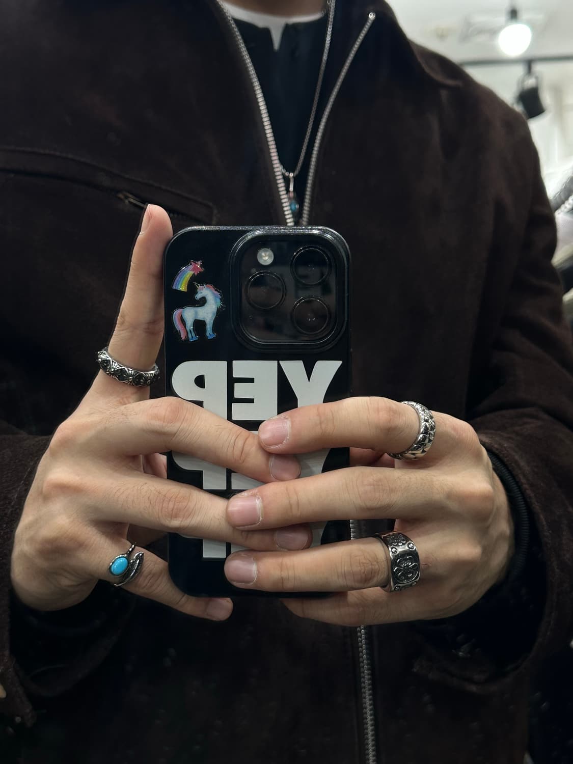 Blue feather Ring - 블루 깃털 반지 상품이미지4