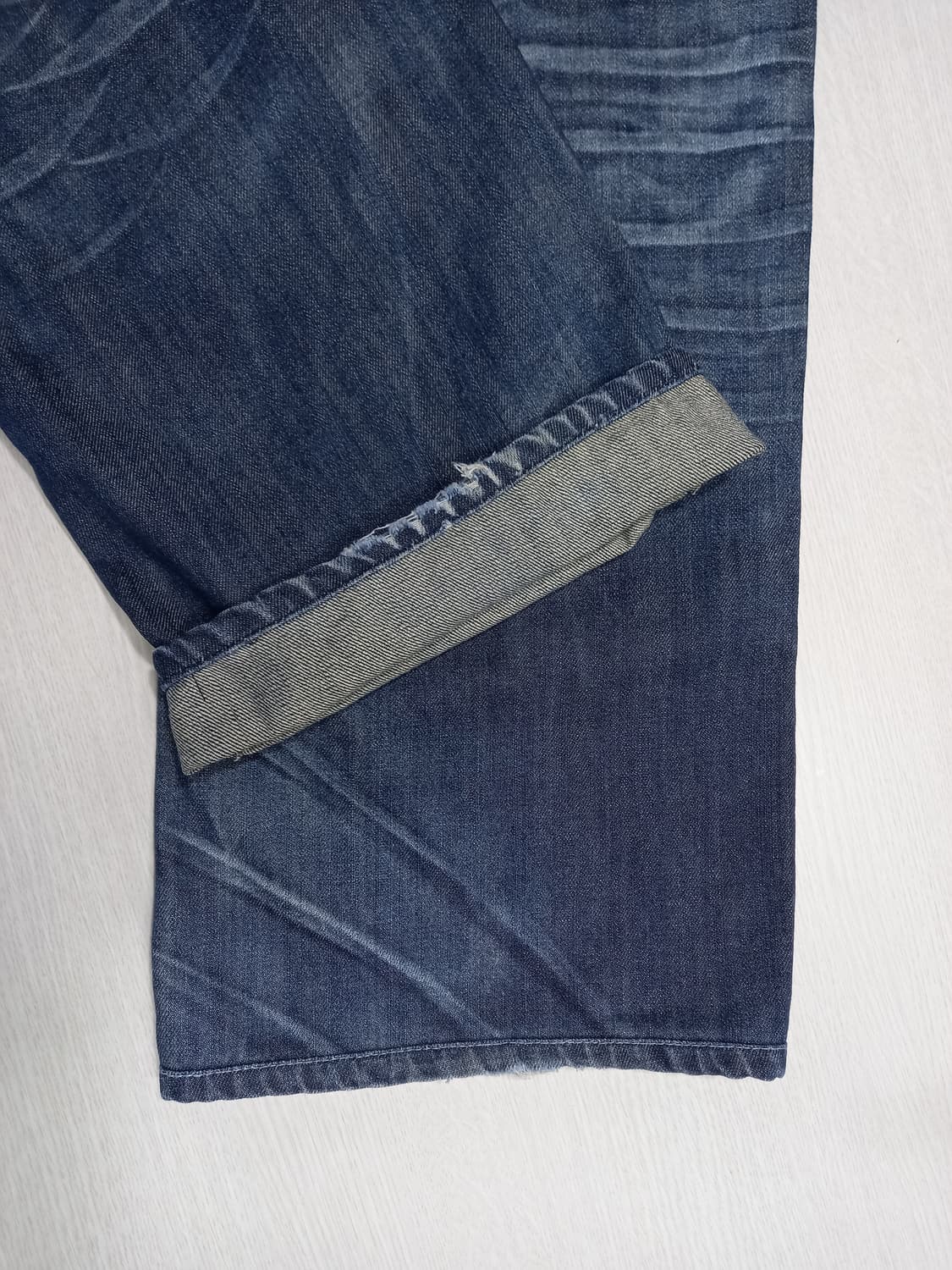 44 FETISH JEANS 워싱 일자진 진청 44-01 상품이미지6