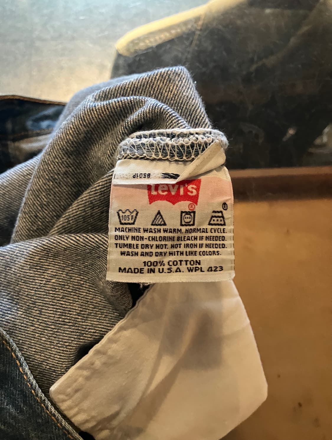 USA 빈티지 리바이스 501 데님 팬츠 상품이미지9