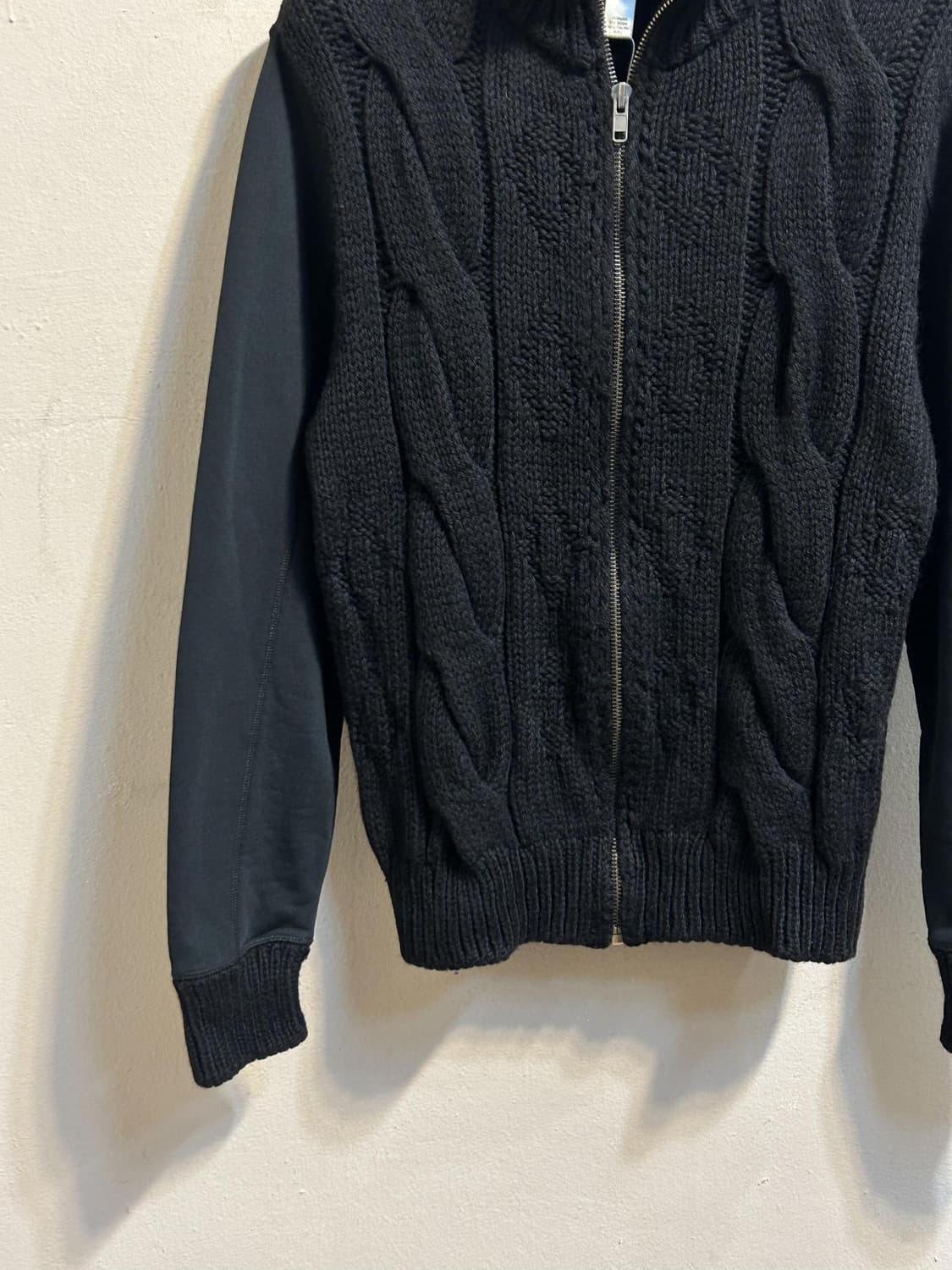 디젤 케이블 니트 집업 블루종 자켓 상품이미지4