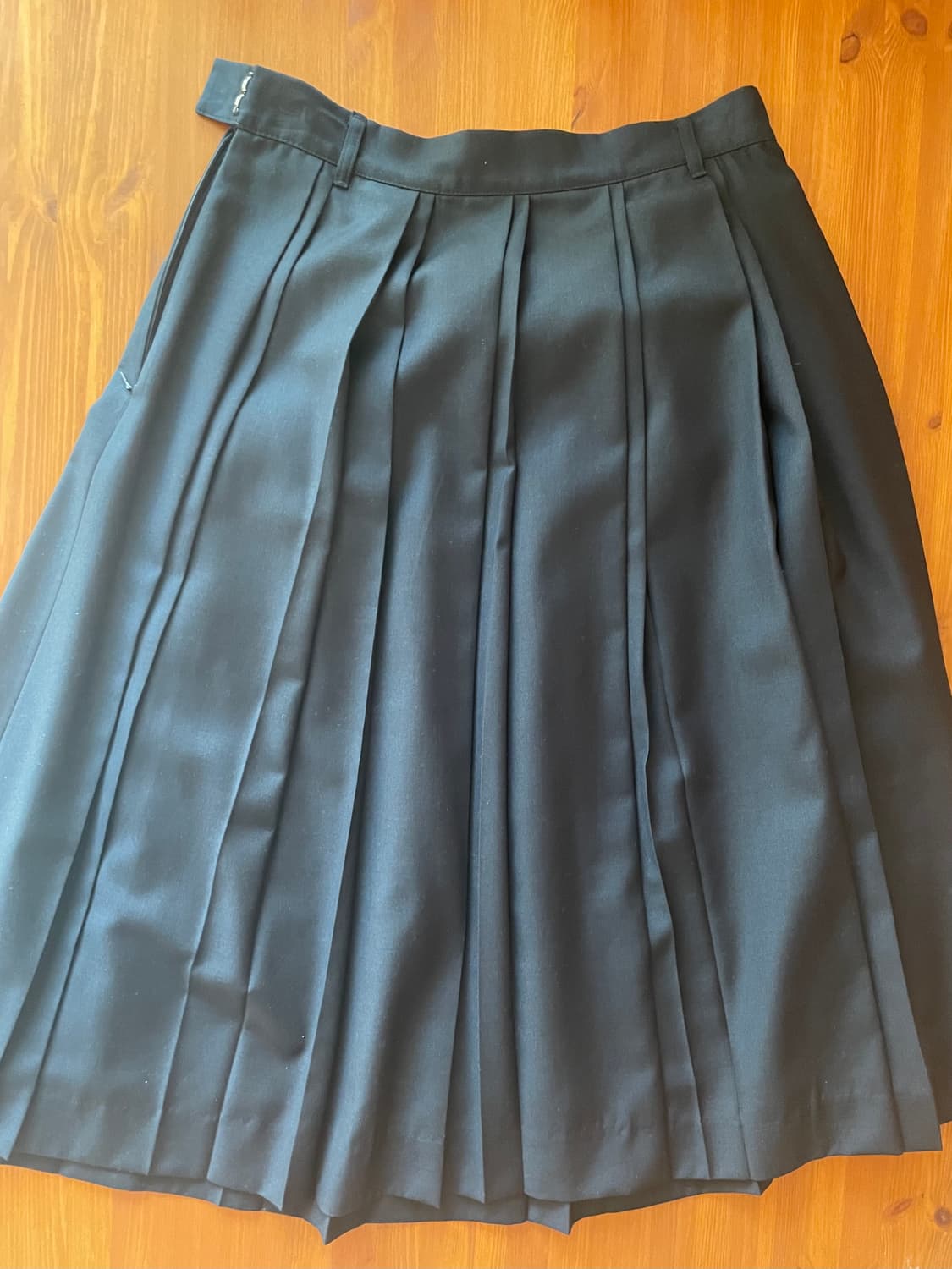 던스트 플리츠 스커트 네이비 M사이즈 상품이미지3