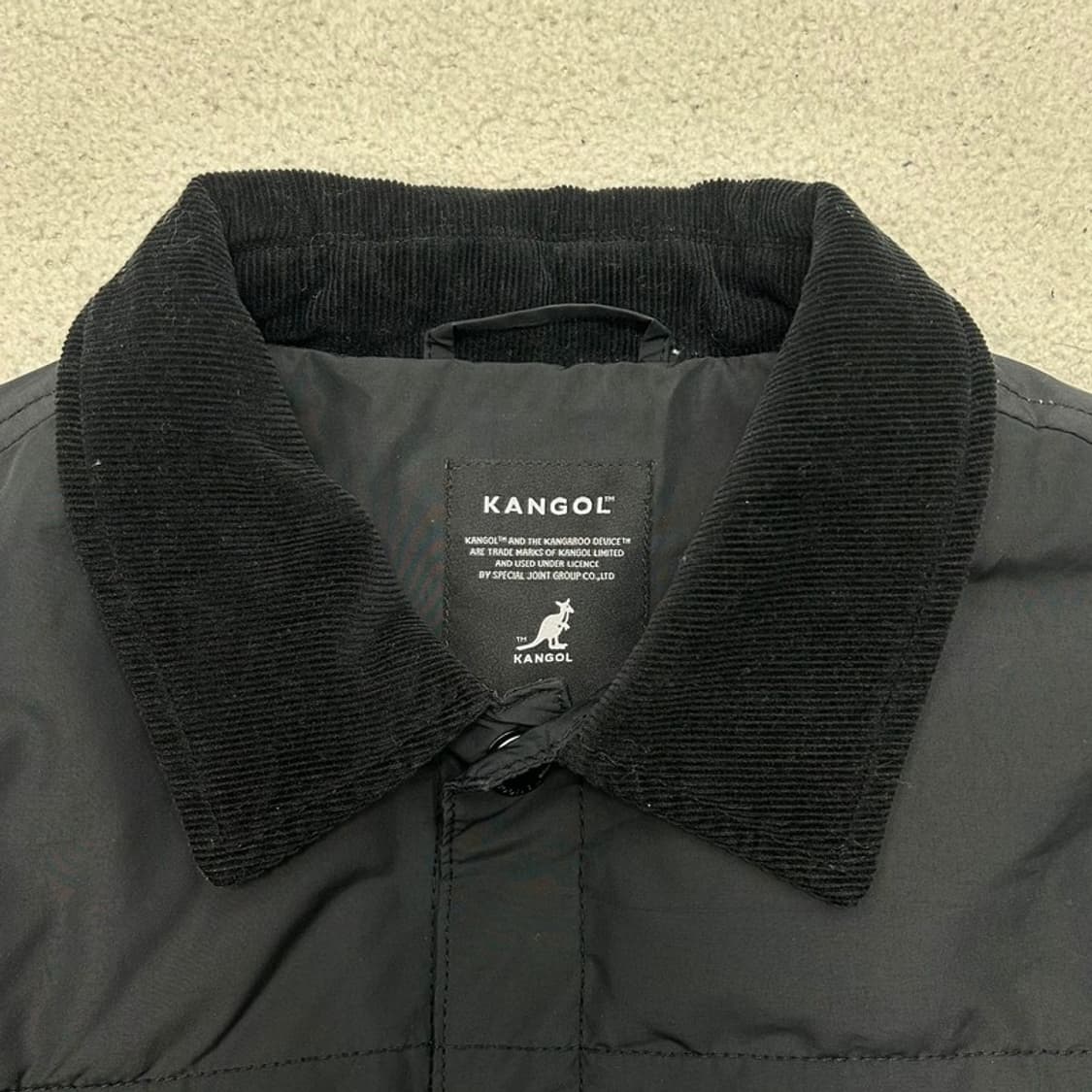 캉골 코듀로이 칼라 셔켓 8516 블랙 패딩 자켓 M 상품이미지4