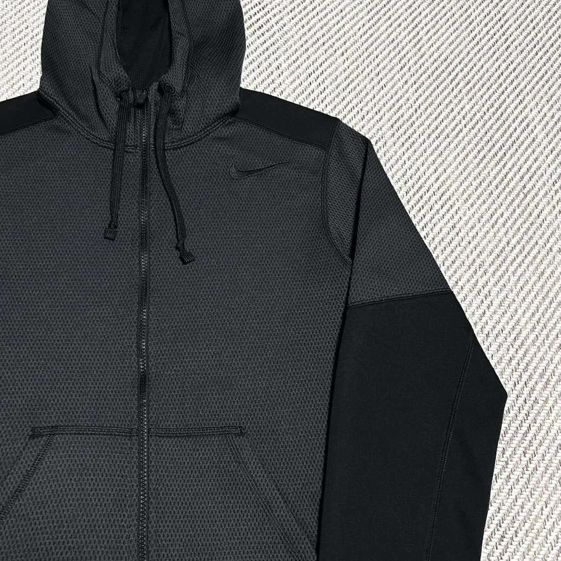 [S] Nike 나이키 기모 챠콜 스우시 후드집업 자켓 상품이미지2